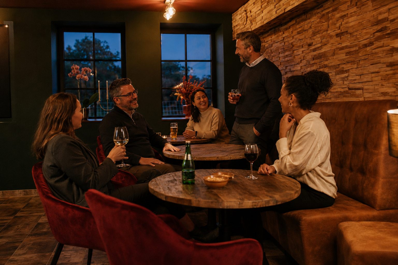 Netwerkborrel in de pianobar